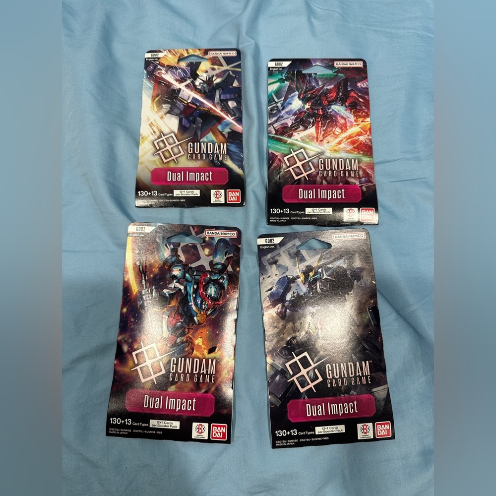 Lot of 1 2025 Gundam Card Game TCG Dual Impact GD02-Y01 Booster Pack Sealed